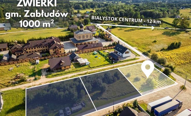 działka na sprzedaż - Zabłudów (gw), Zwierki